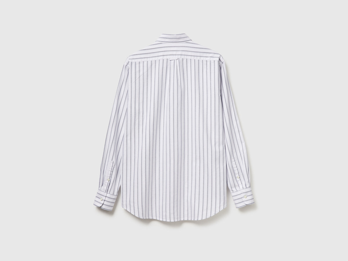 Camicia a righe regular fit button down