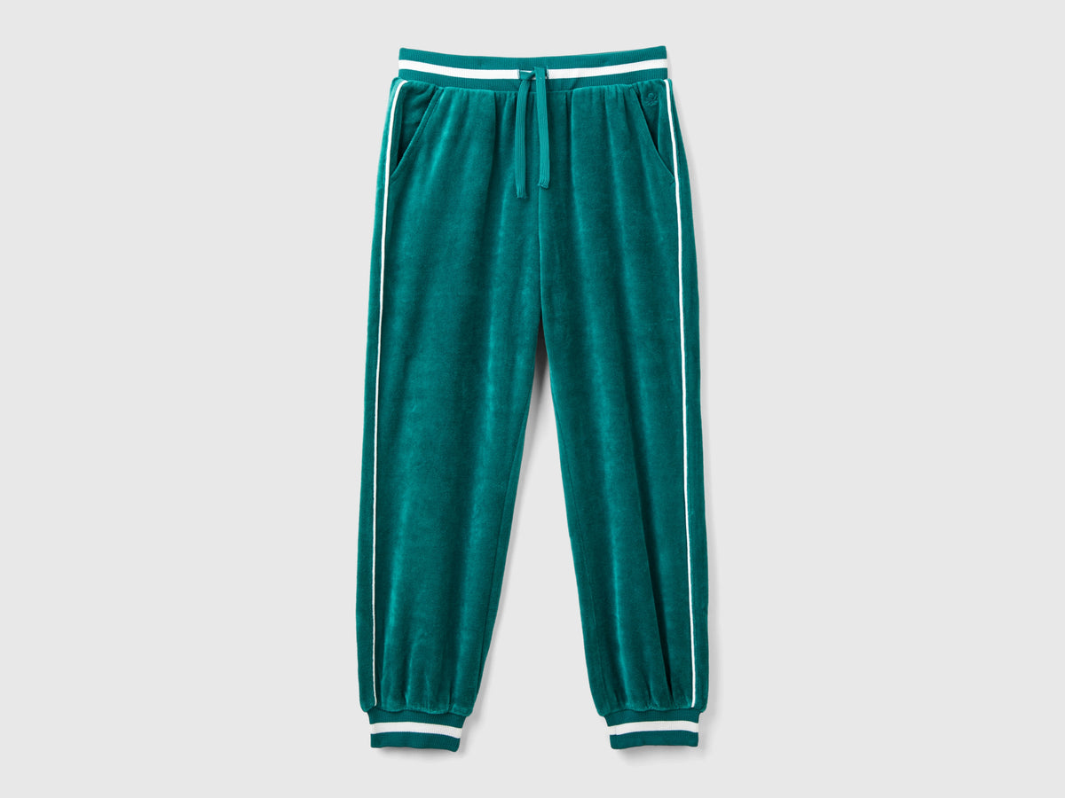Pantaloni in ciniglia con coulisse