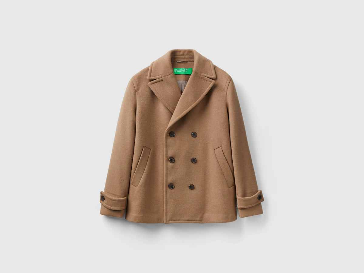 Giacca in misto lana Shetland
