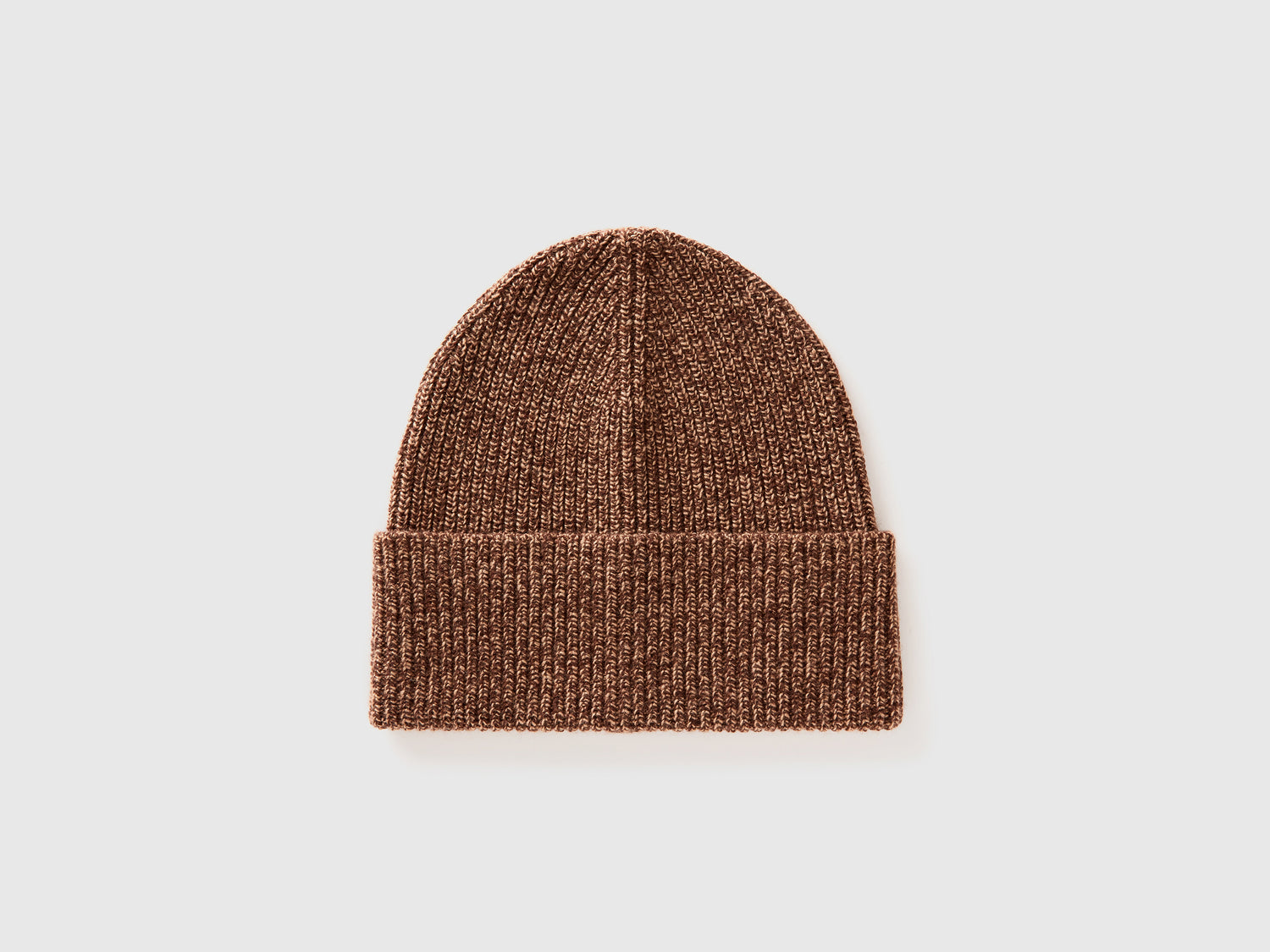 Cappello in misto lana e cashmere da uomo marrone | Benetton Outlet