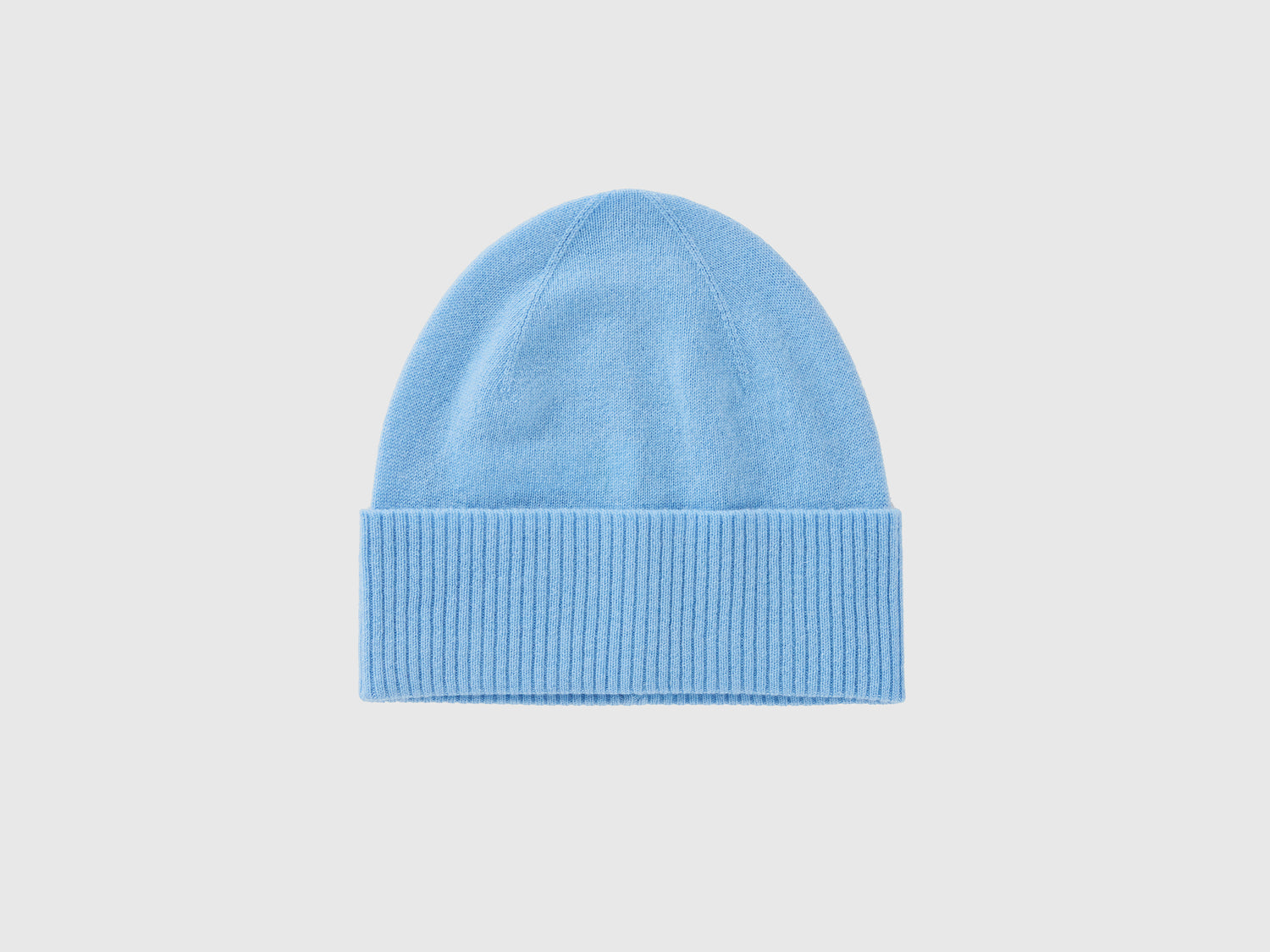 Berretto in puro cashmere da donna azzurro | Benetton Outlet