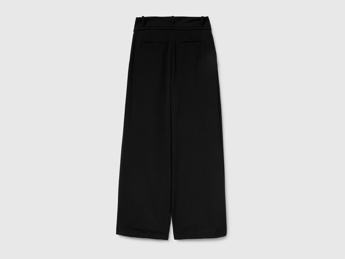 Pantaloni in flanella con cintura