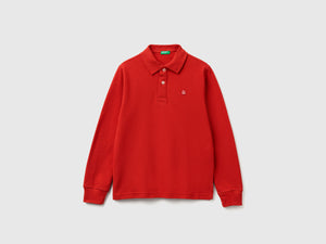 Polo manica lunga cotone