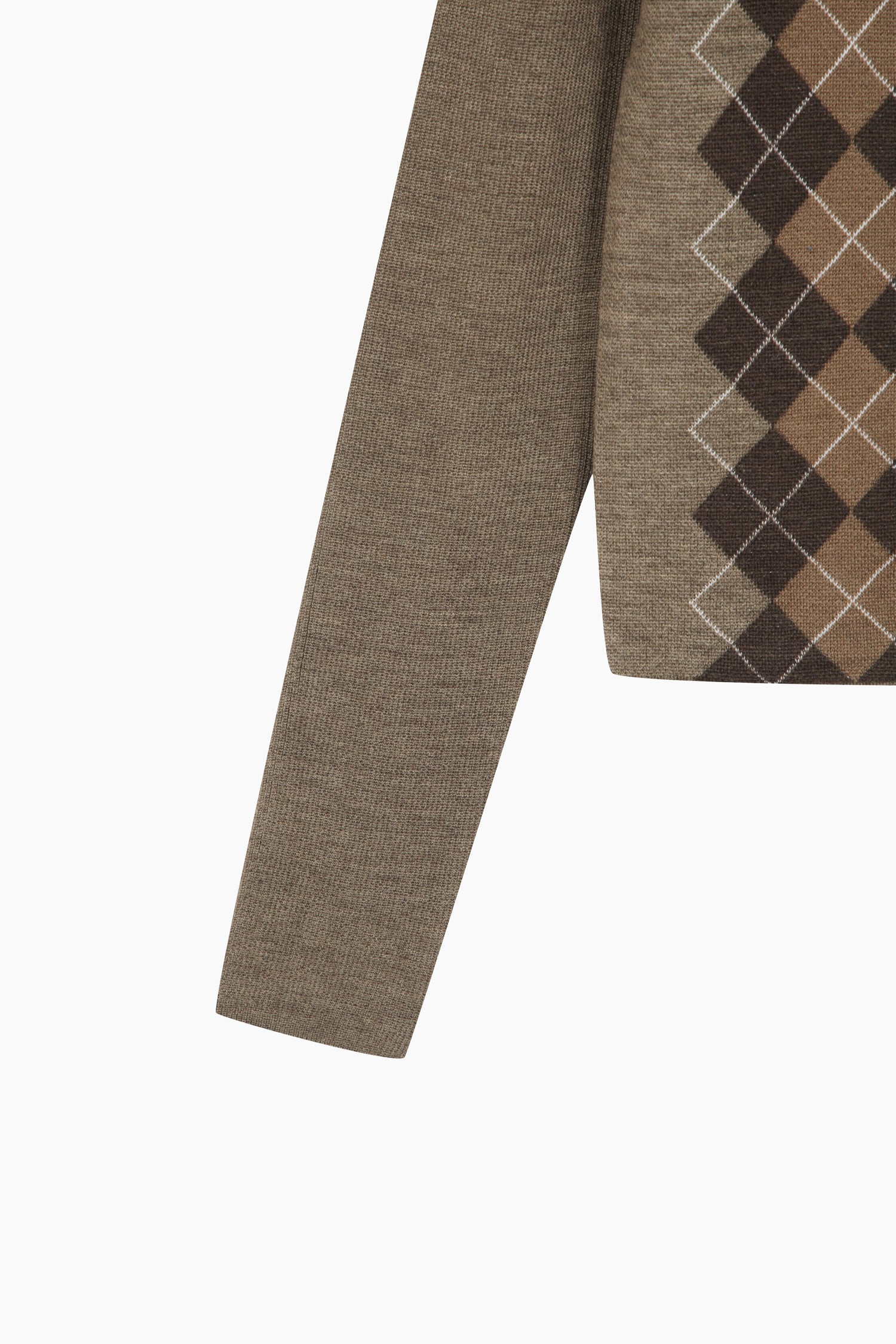 Cardigan con rombi da donna marrone 4 | Sisley Outlet