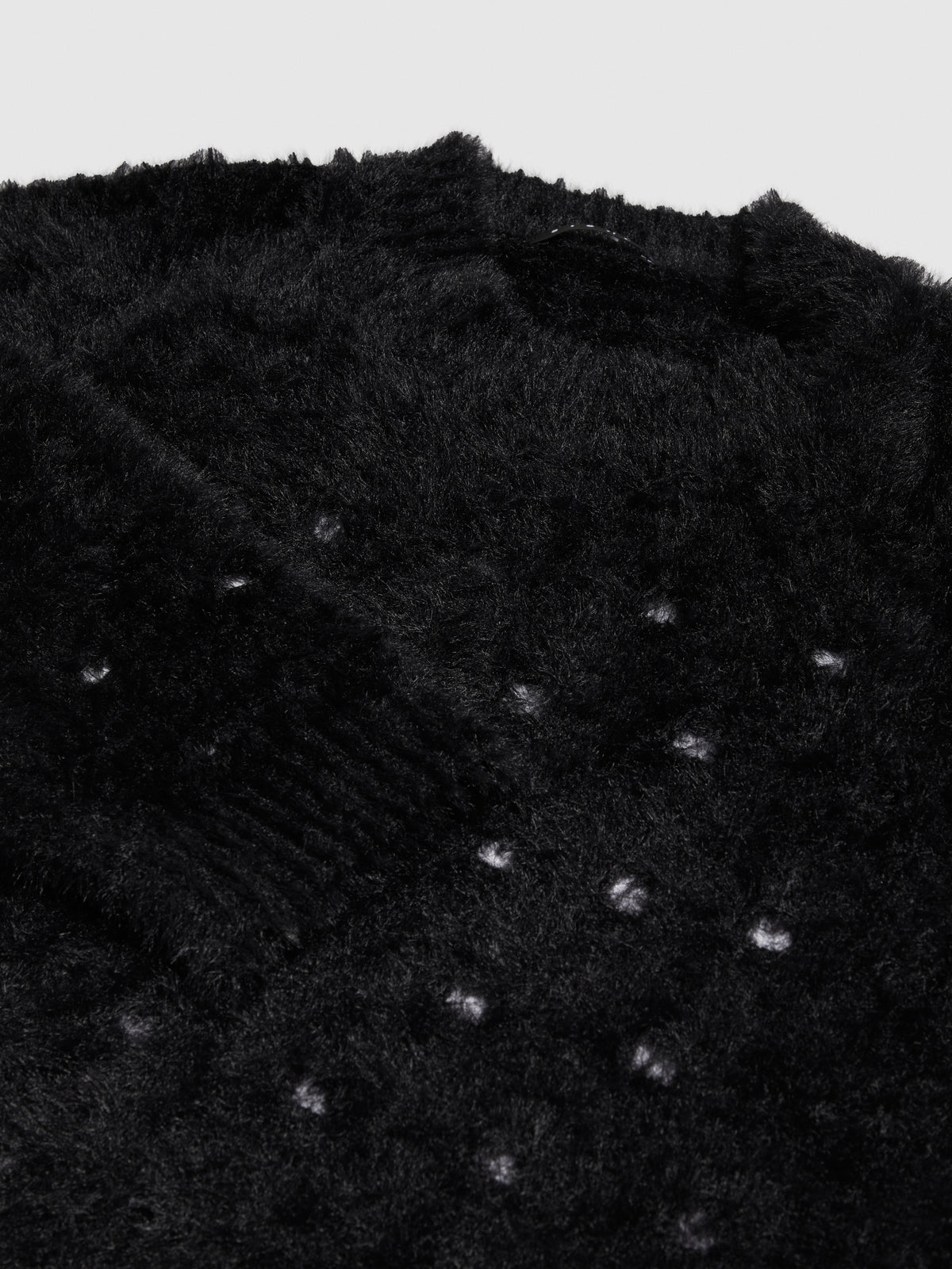 Maglia fluffy traforata