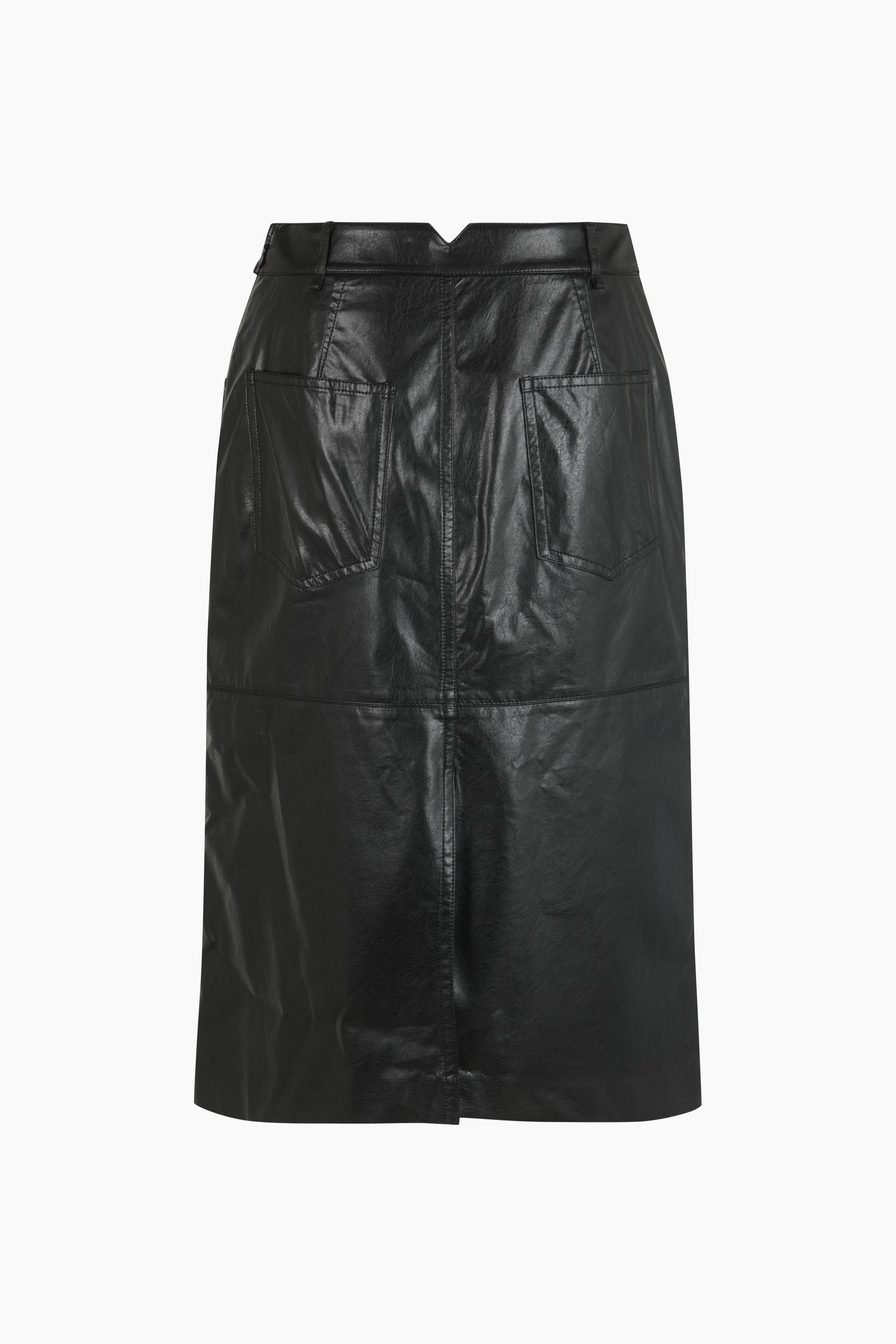 Gonna midi con fibbia da donna nero 2 | Sisley Outlet