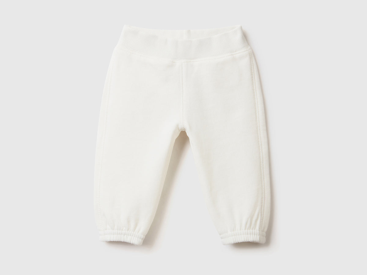 Pantaloni lunghi in felpa di puro cotone