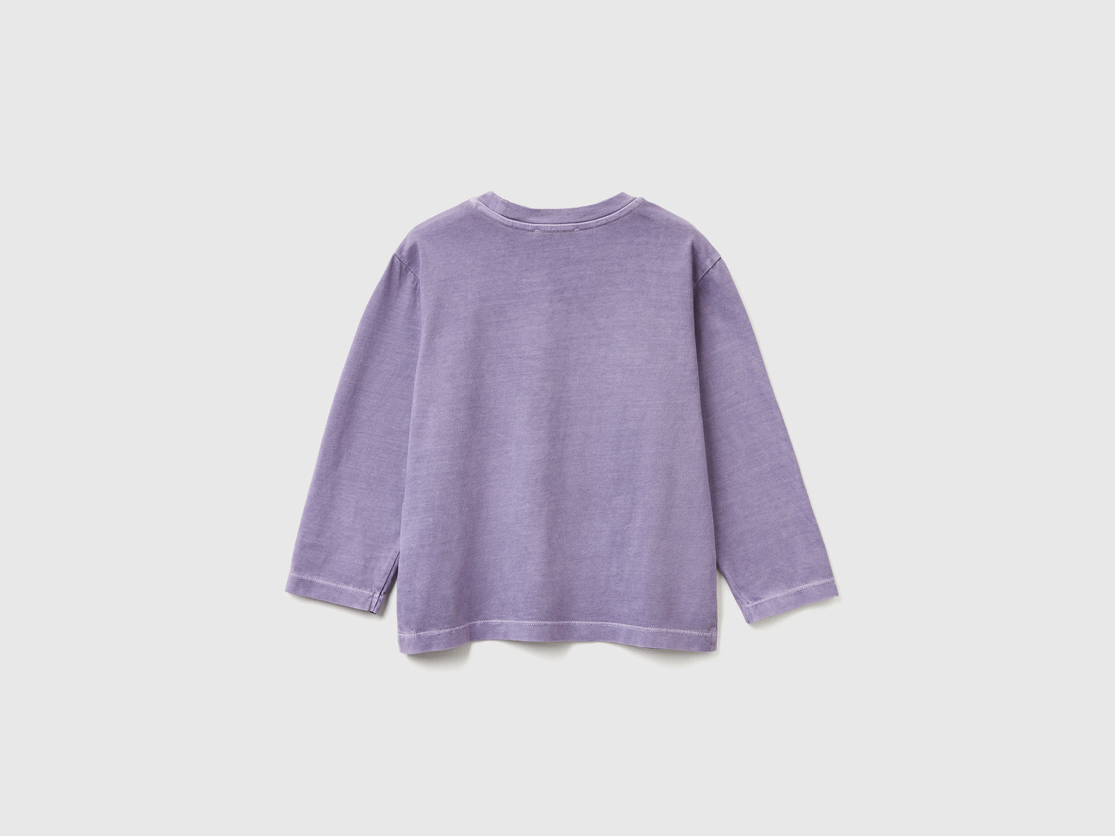 T-shirt manica lunga con stampa da bimbo malva 2 | Benetton Outlet