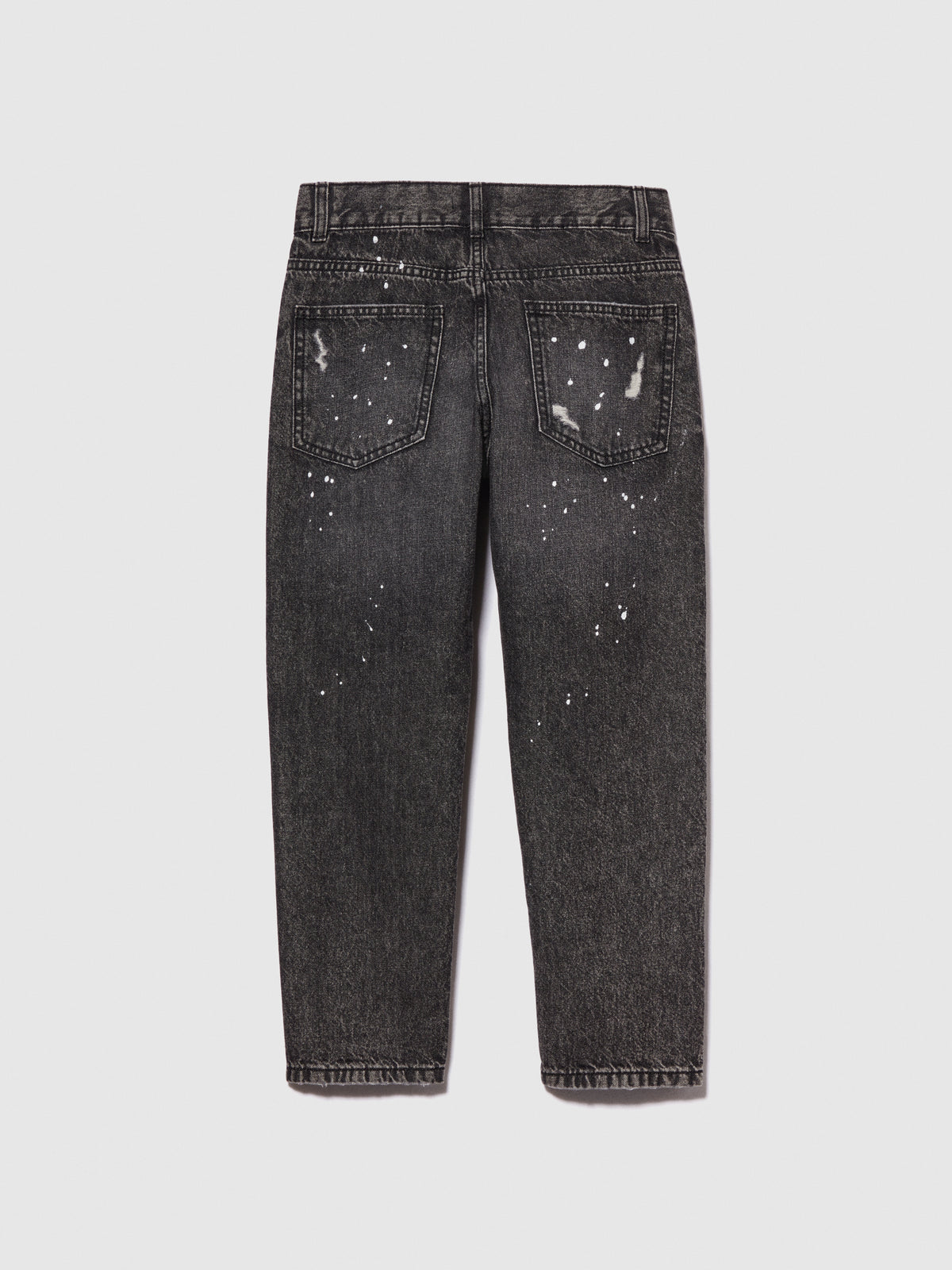 Jeans baggy effetto spruzzato