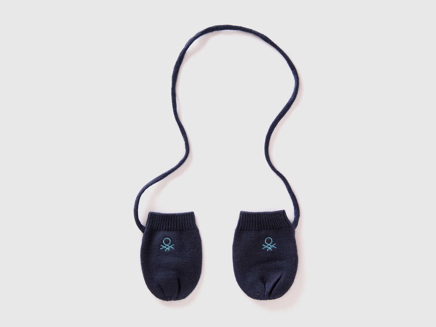 Muffole in misto viscosa da neonato blu scuro | Benetton Outlet