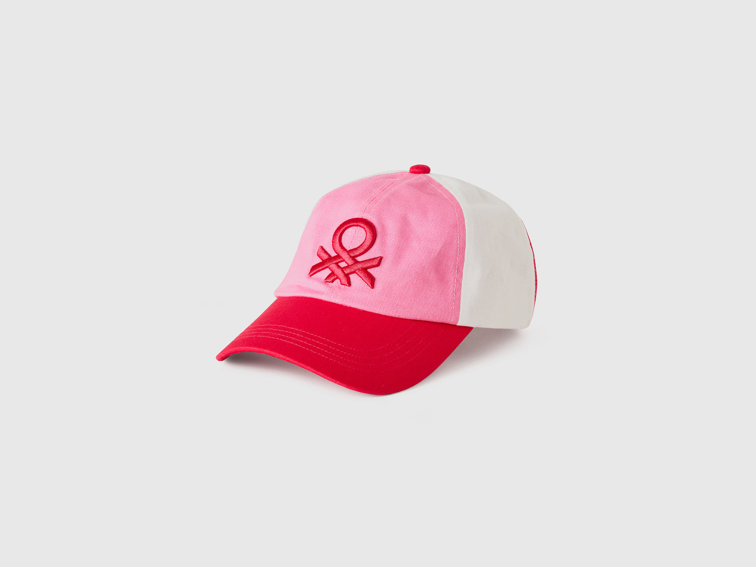 Cappellino baseball con logo da bambino fucsia | Benetton Outlet