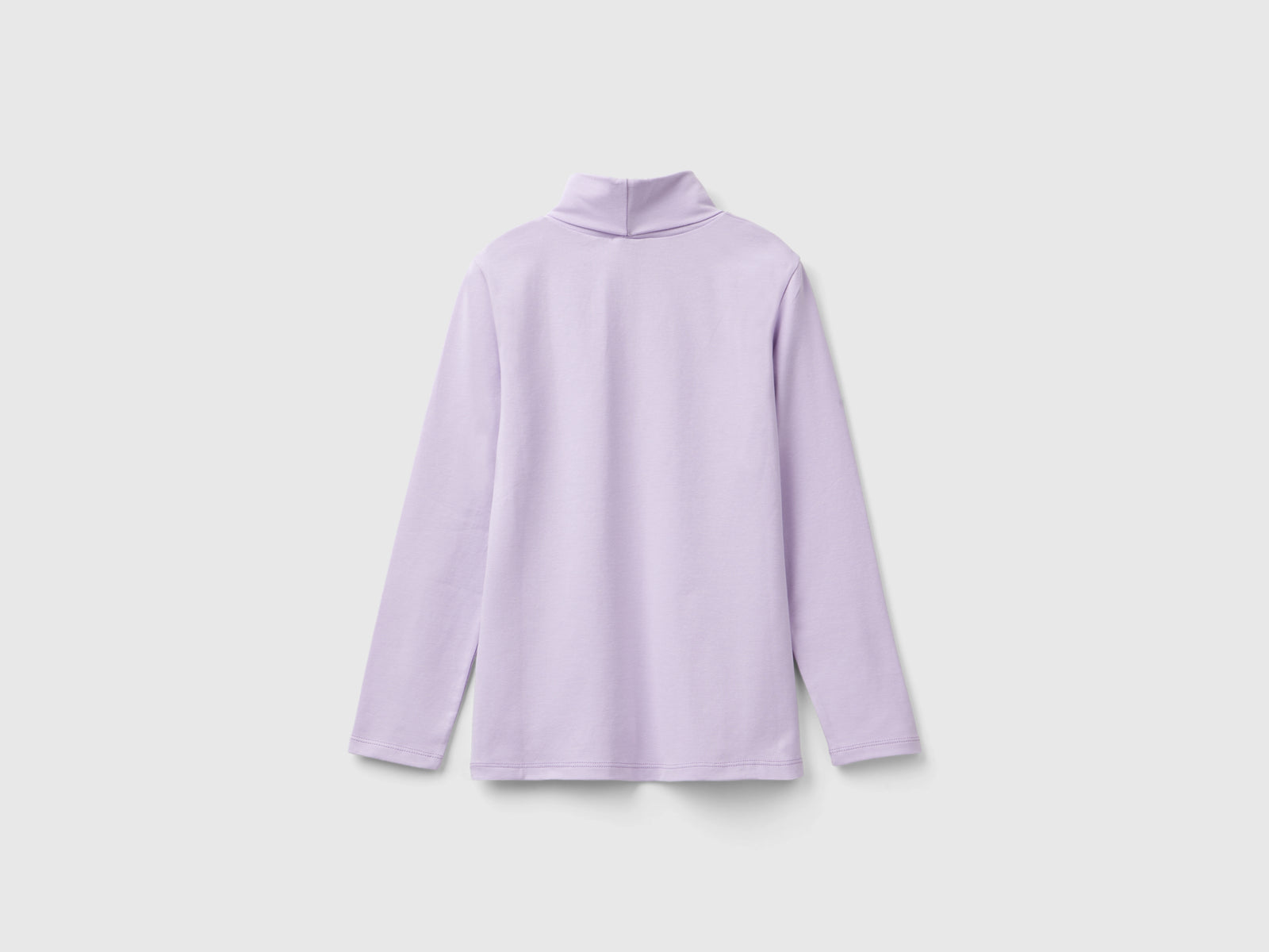 Stretch high-neck T-shirt da bambina lilla 2 | Benetton Outlet