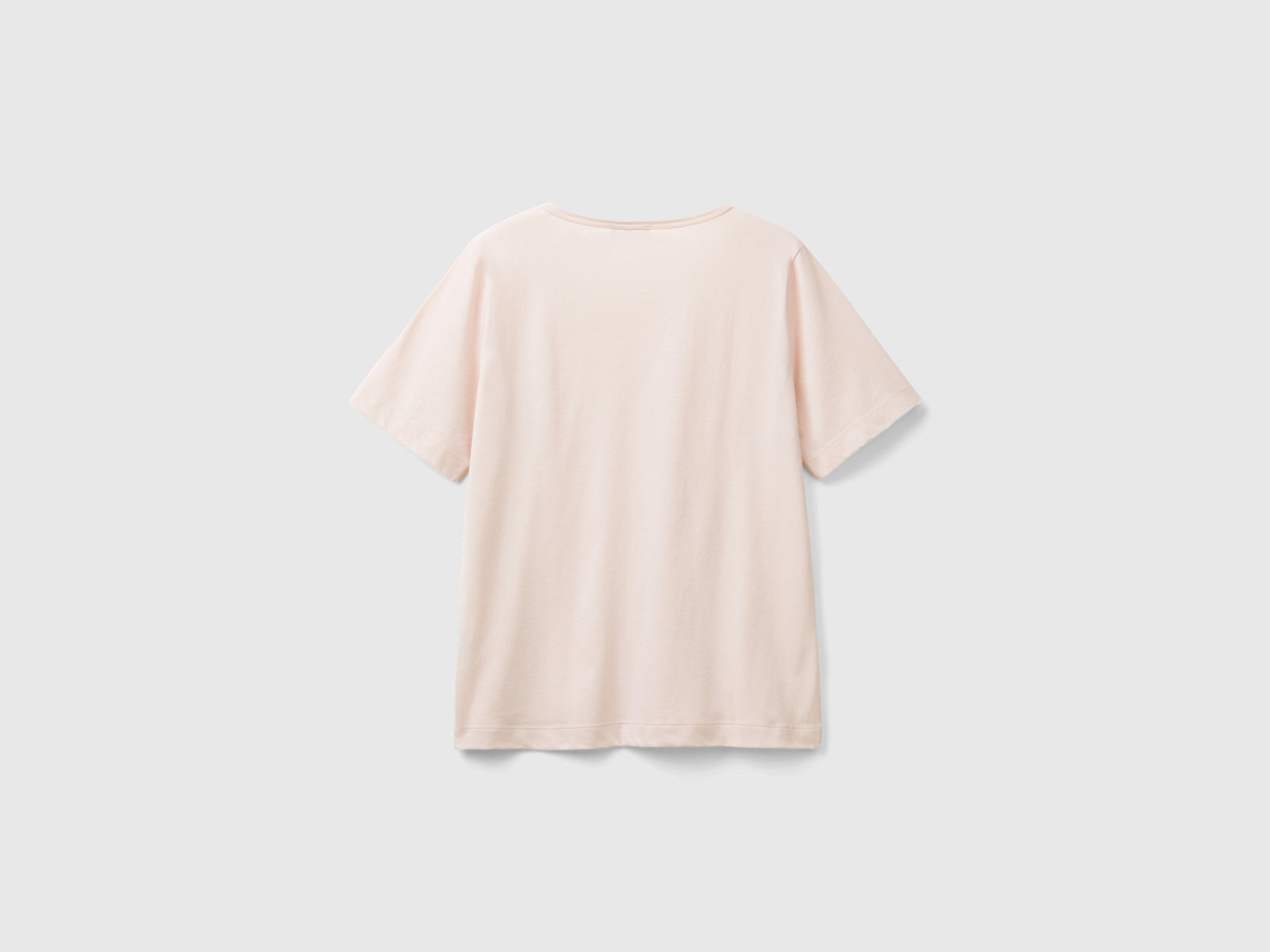 T-shirt rosa cipria a manica corta da donna rosa tenue 2 | Benetton Outlet