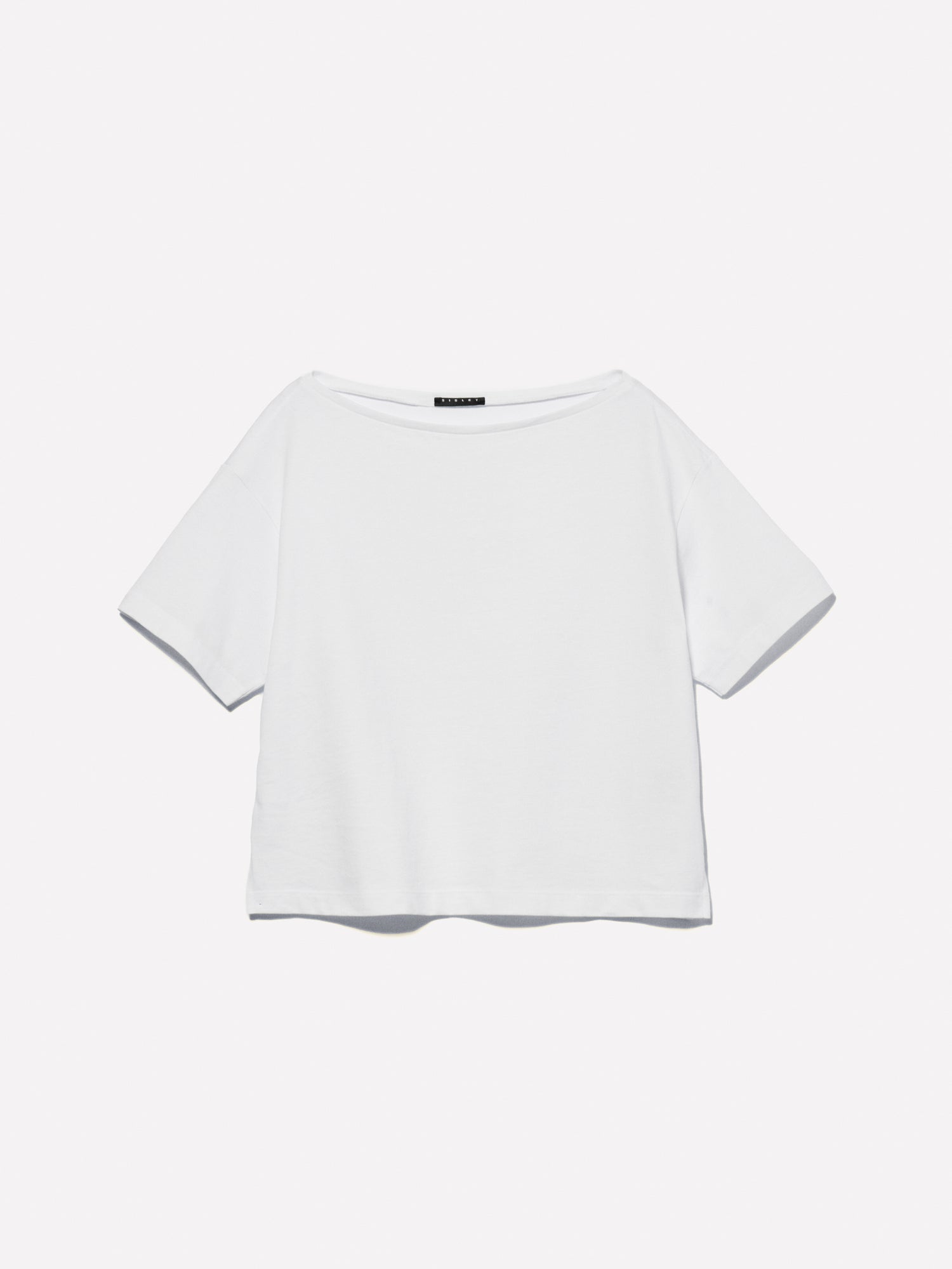 T-shirt cropped boxy fit da donna bianco | Sisley Outlet