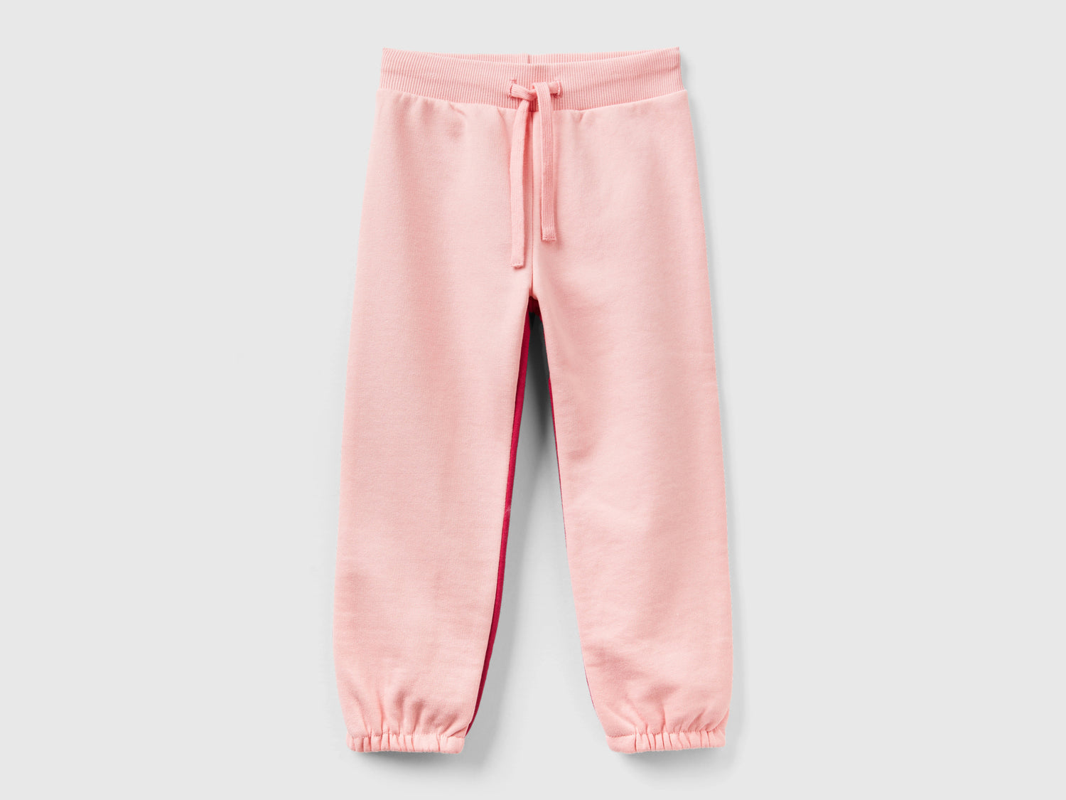 Joggers color block da bimba rosa | Benetton Outlet