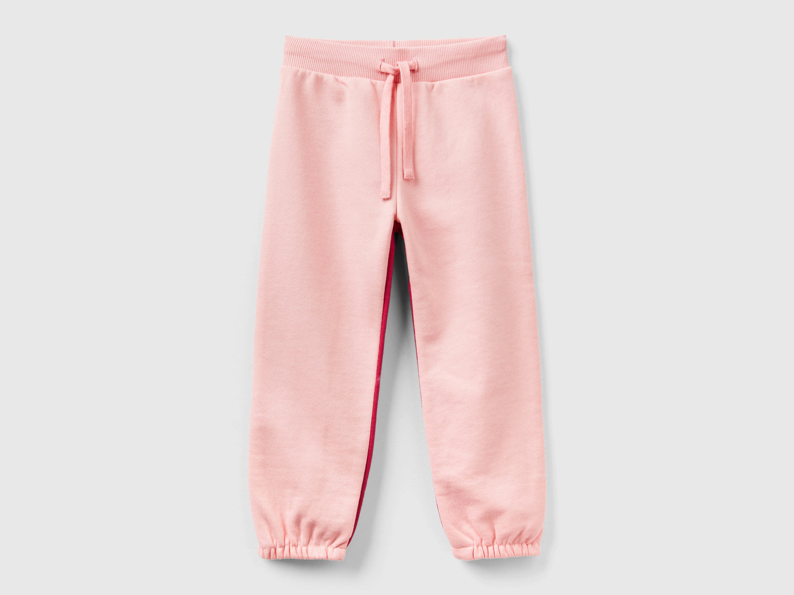 Joggers color block da bimba rosa | Benetton Outlet