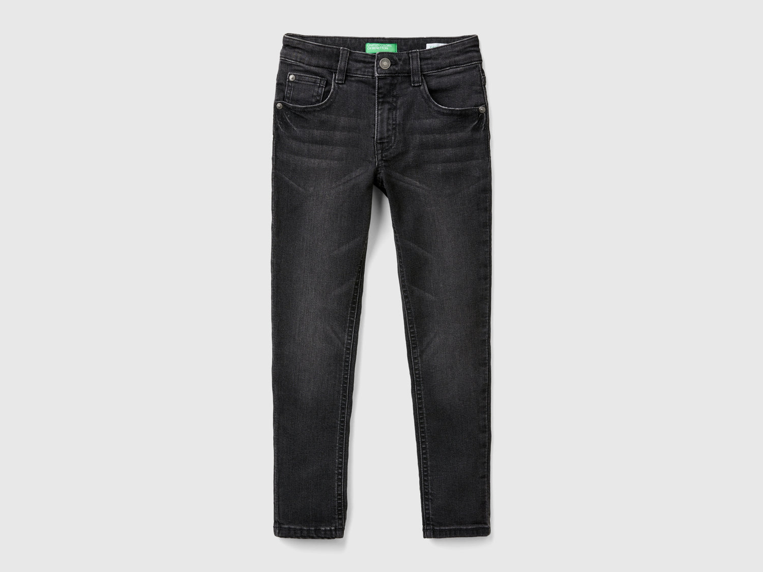 Jeans skinny fit da bambino nero | Benetton Outlet