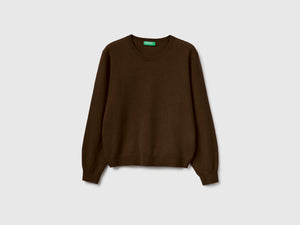 Maglia relaxed fit in pura lana Merino
