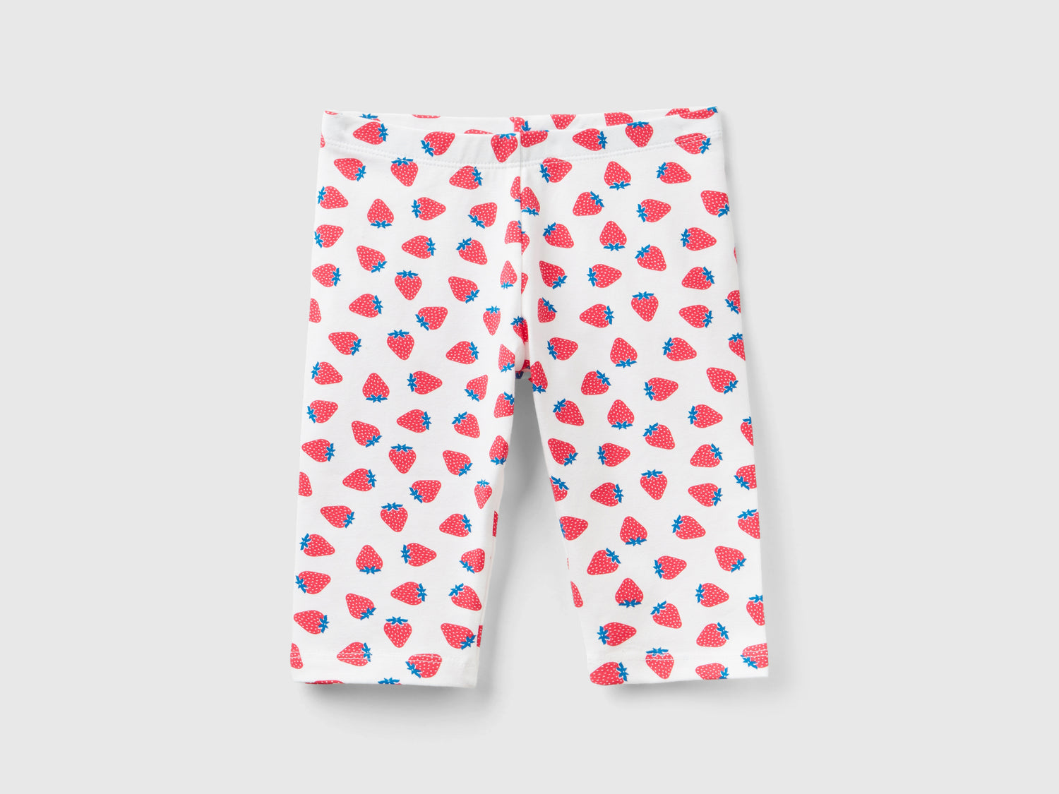 Leggings a 3/4 con stampa frutta da bimba bianco | Benetton Outlet