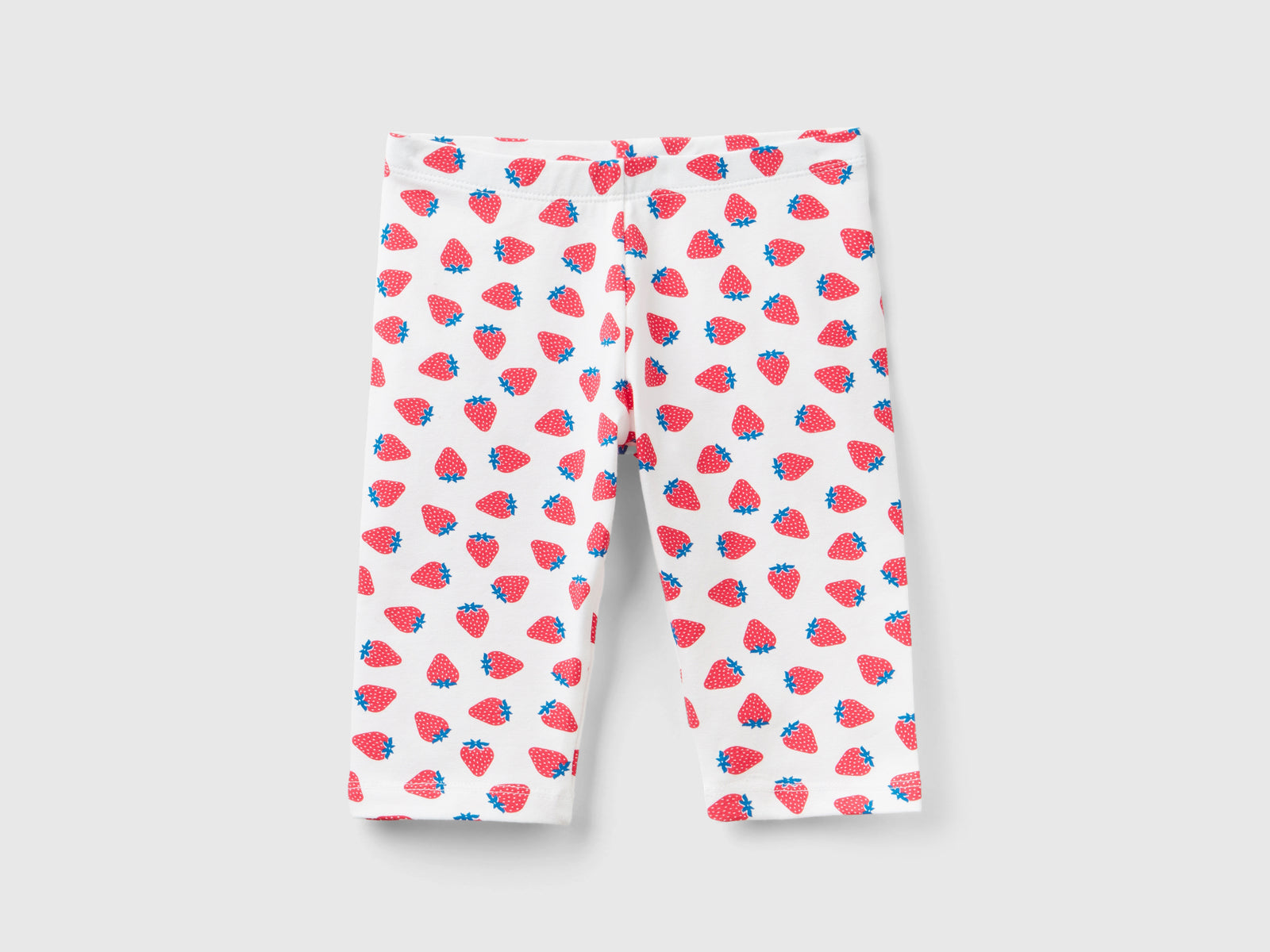 Leggings a 3/4 con stampa frutta da bimba bianco | Benetton Outlet