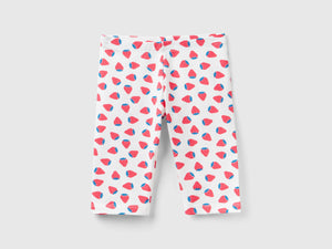Leggings a 3/4 con stampa frutta