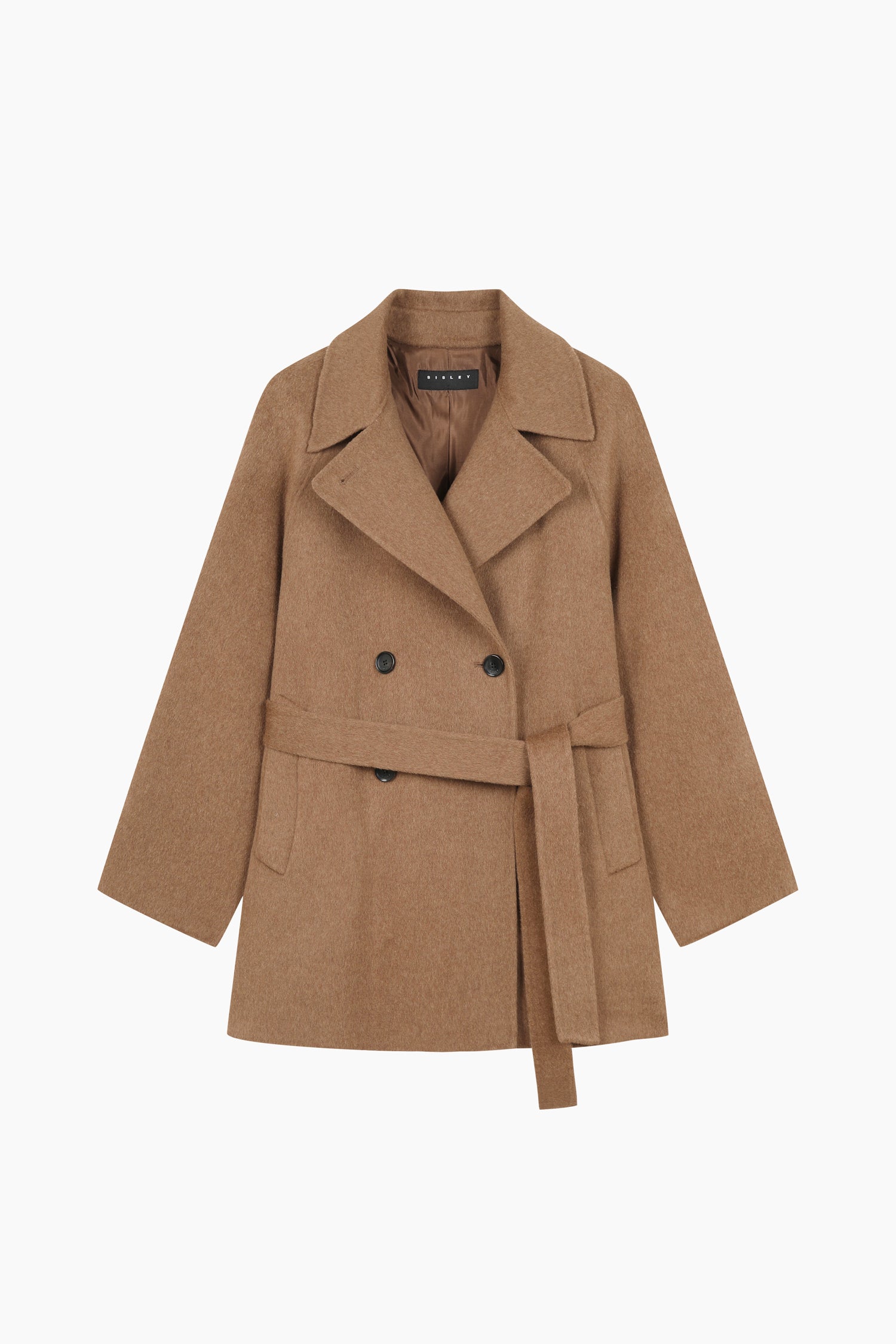 Cappotto con cintura da donna cammello | Sisley Outlet