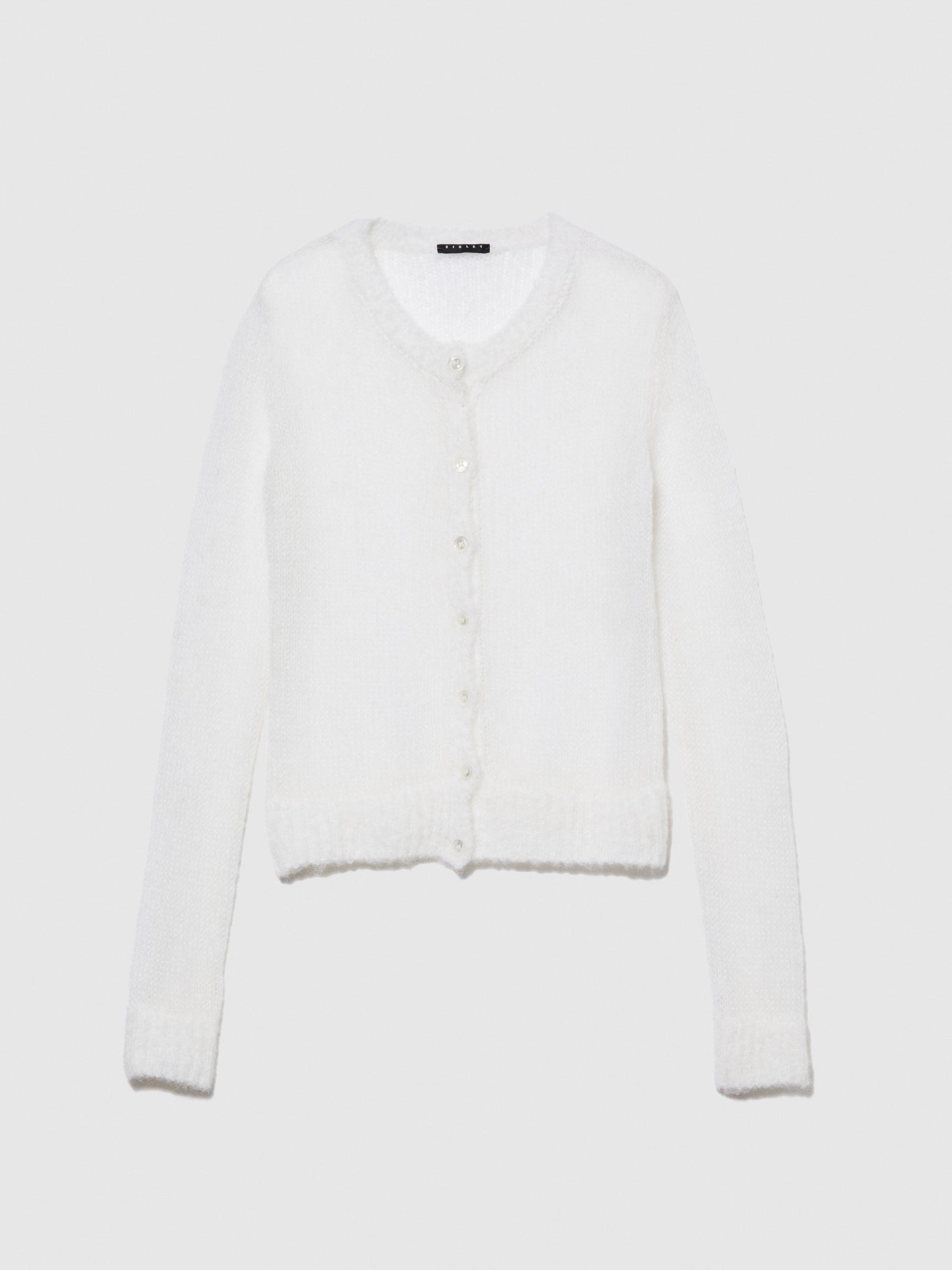 Cardigan regular fit da donna bianco | Sisley Outlet