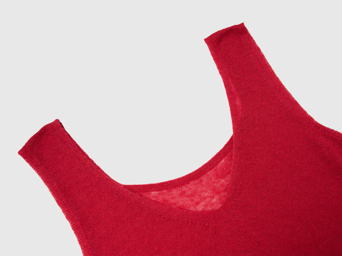 Canotta reversibile in misto alpaca