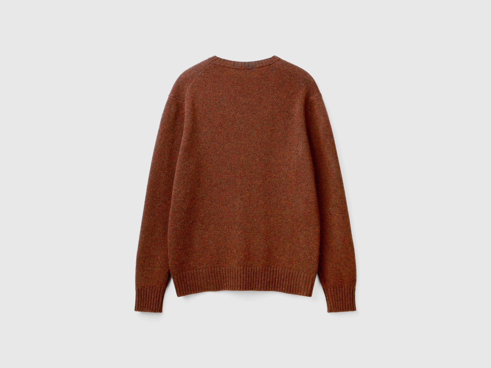 Maglia in lana Shetland da uomo marrone 2 | Benetton Outlet