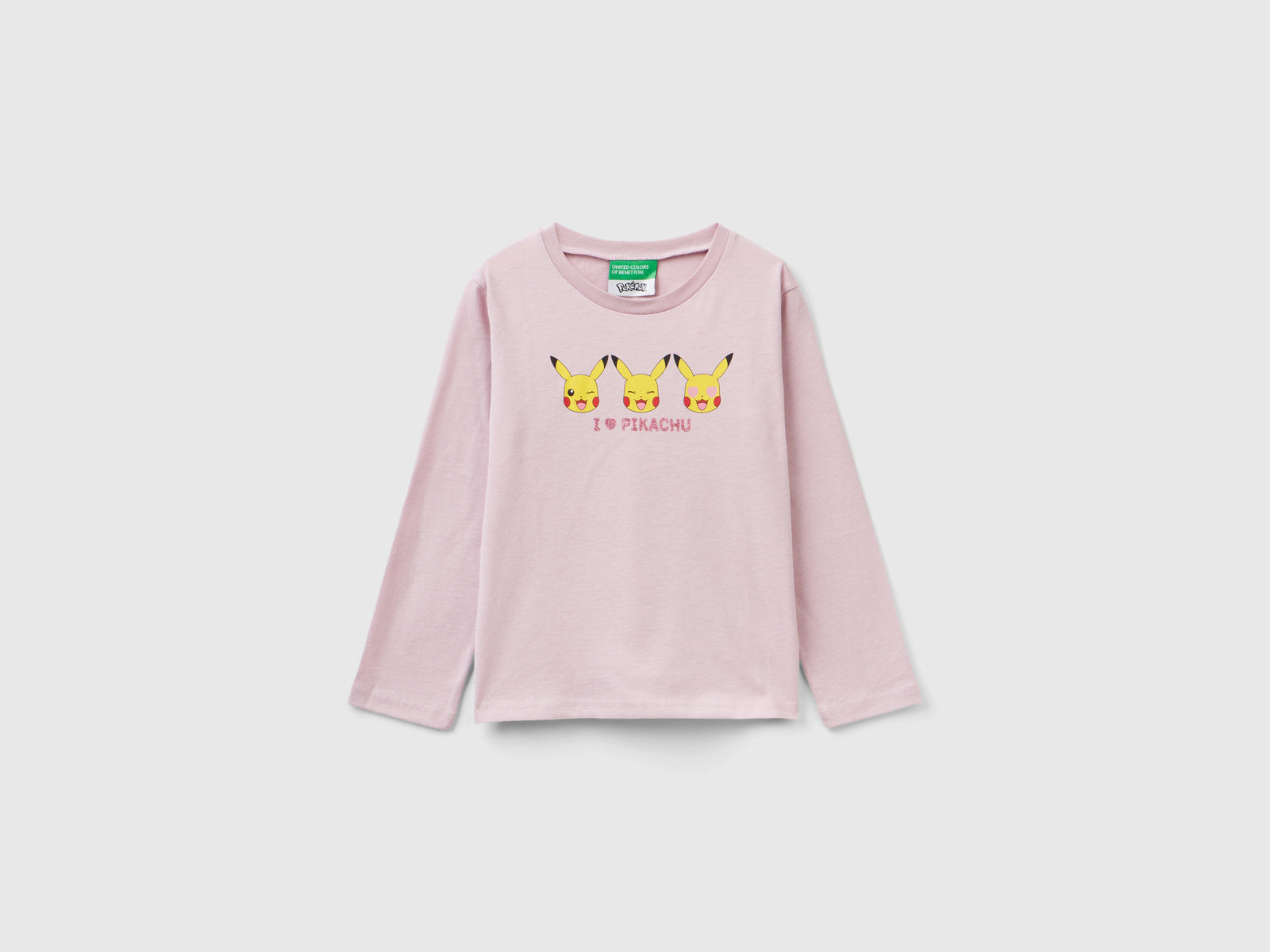 T-shirt Pokémon in caldo cotone da bimba rosa | Benetton Outlet