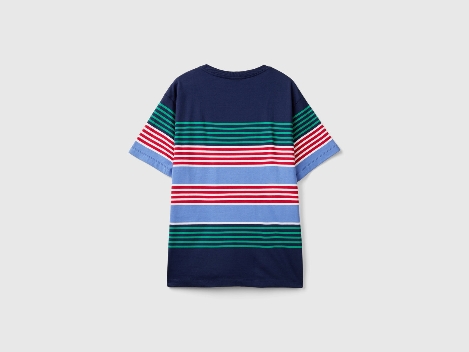 T-shirt relaxed fit a righe da uomo multi-color 2 | Benetton Outlet