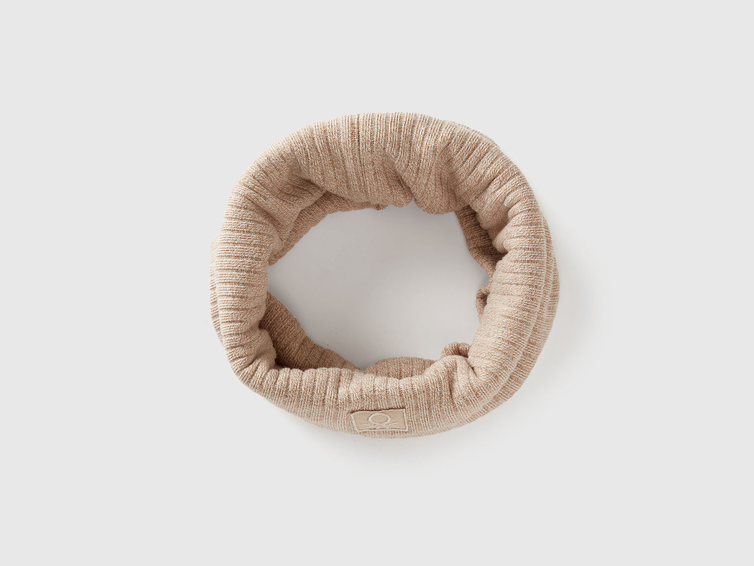 Scaldacollo in misto viscosa stretch da bambino beige | Benetton Outlet