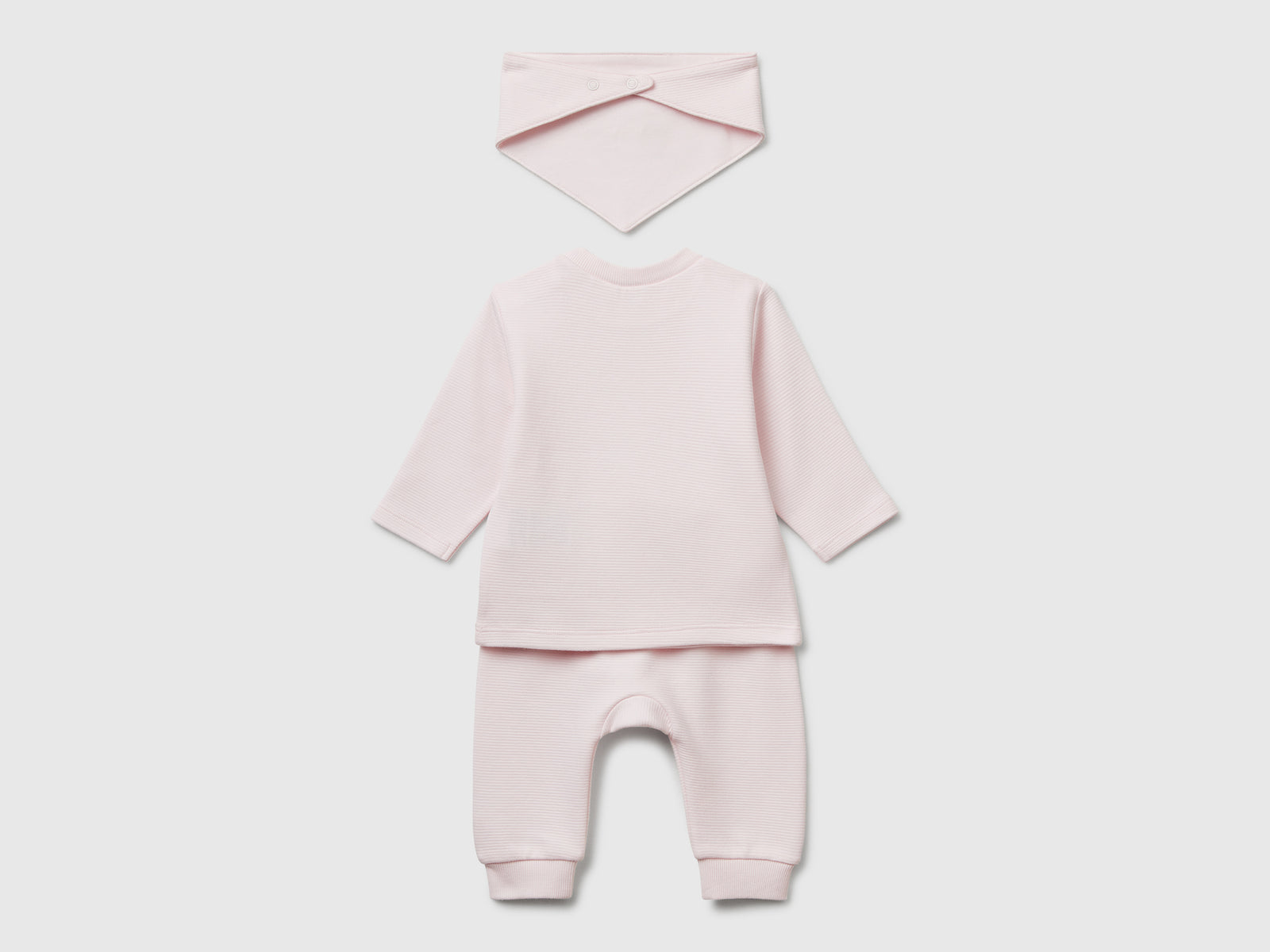 Set in puro cotone da neonato rosa 2 | Benetton Outlet