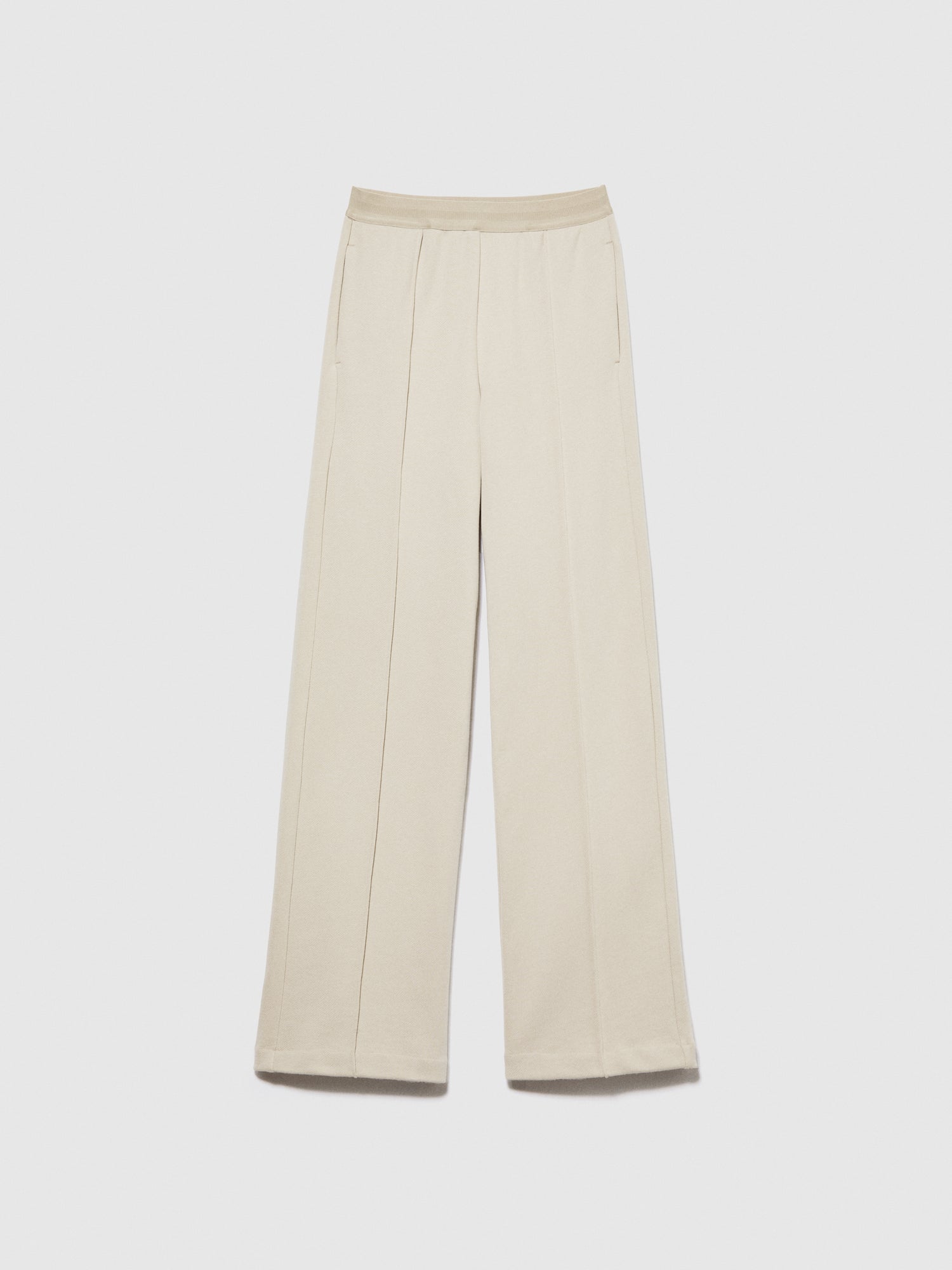 Pantaloni palazzo in felpa da donna beige | Sisley Outlet