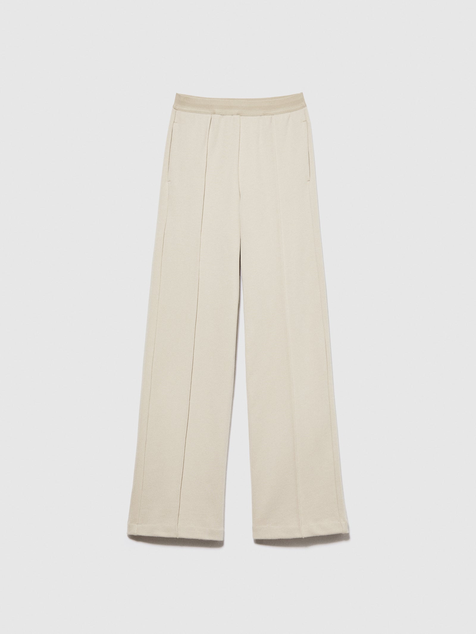 Pantaloni palazzo in felpa da donna beige | Sisley Outlet