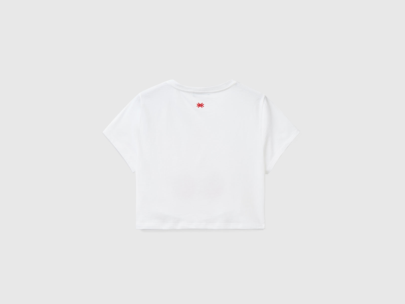 T-shirt con stampa frutta da donna bianco 2 | Benetton Outlet