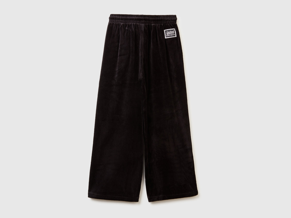 Pantaloni ampi in ciniglia