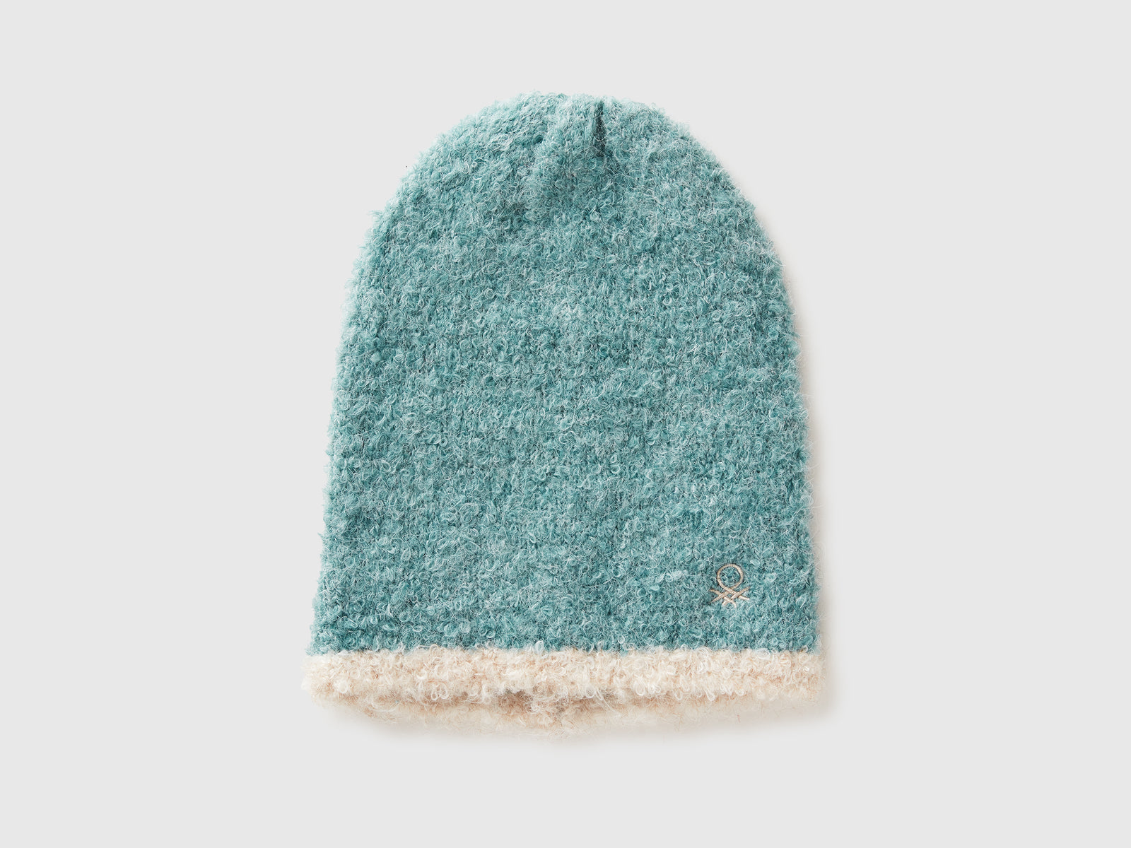 Cappello in misto lana da bambina verde acqua | Benetton Outlet
