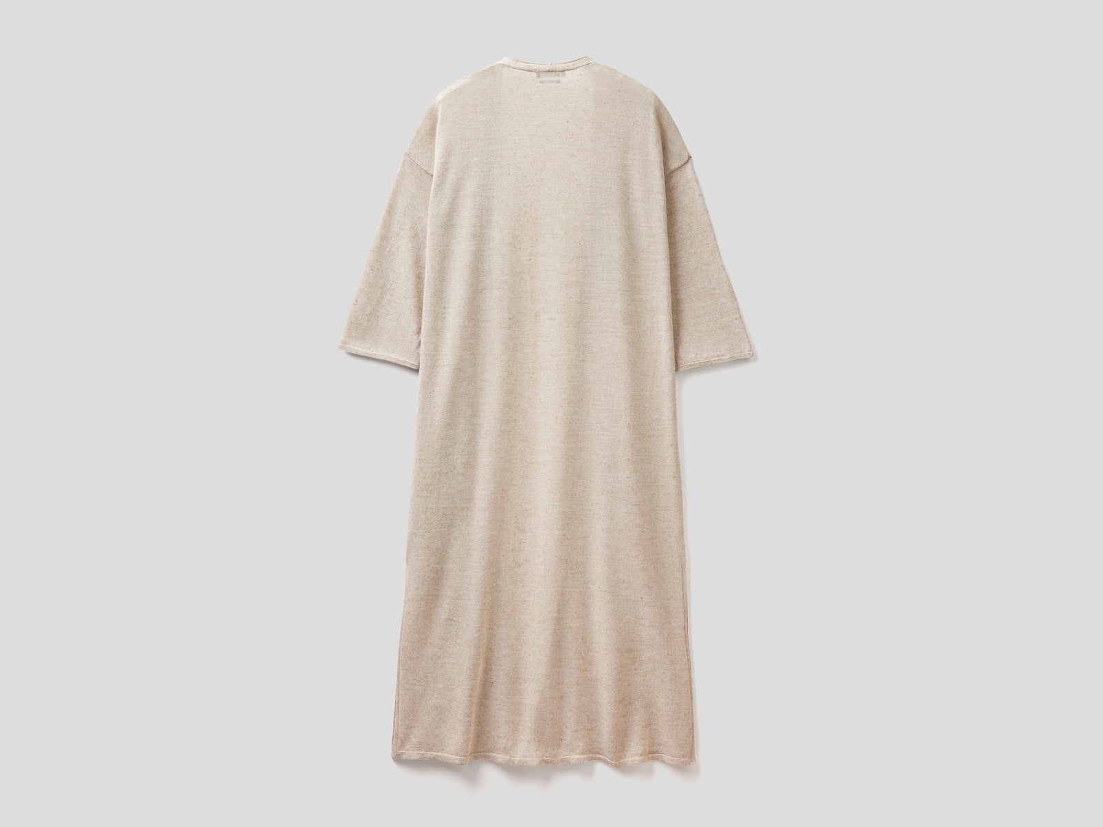 Maxi cardigan manica a 3/4 da donna tortora 2 | Benetton Outlet