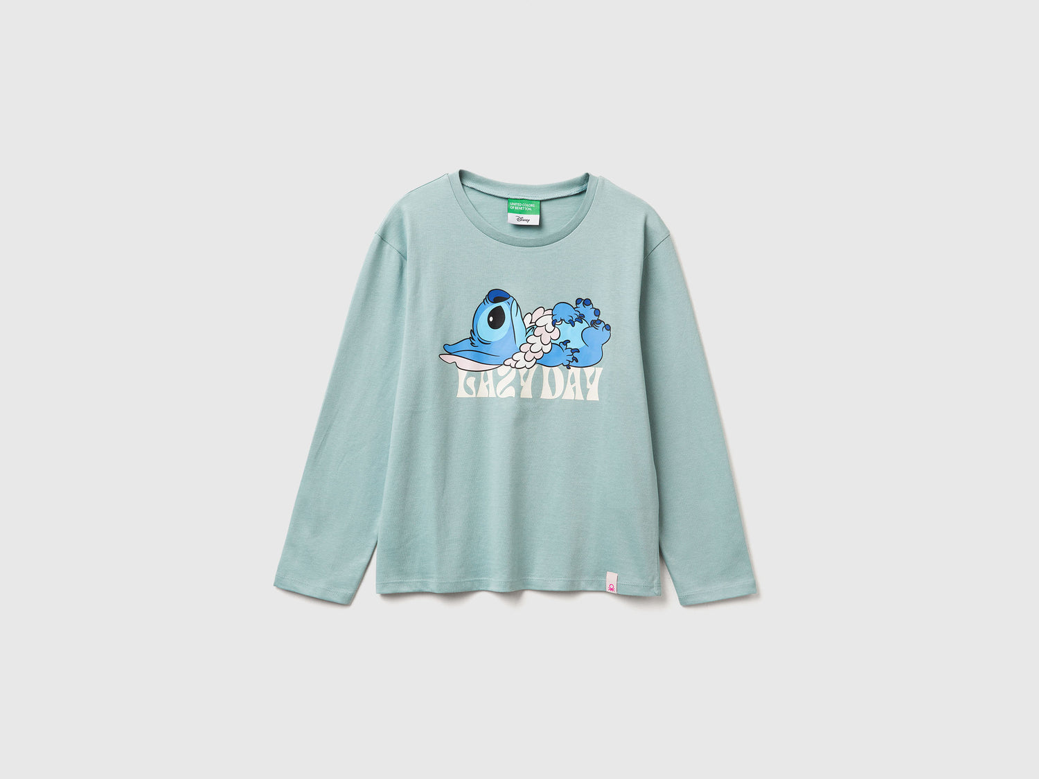 T-shirt  ©Disney Lilo & Stitch da bambina verde acqua | Benetton Outlet