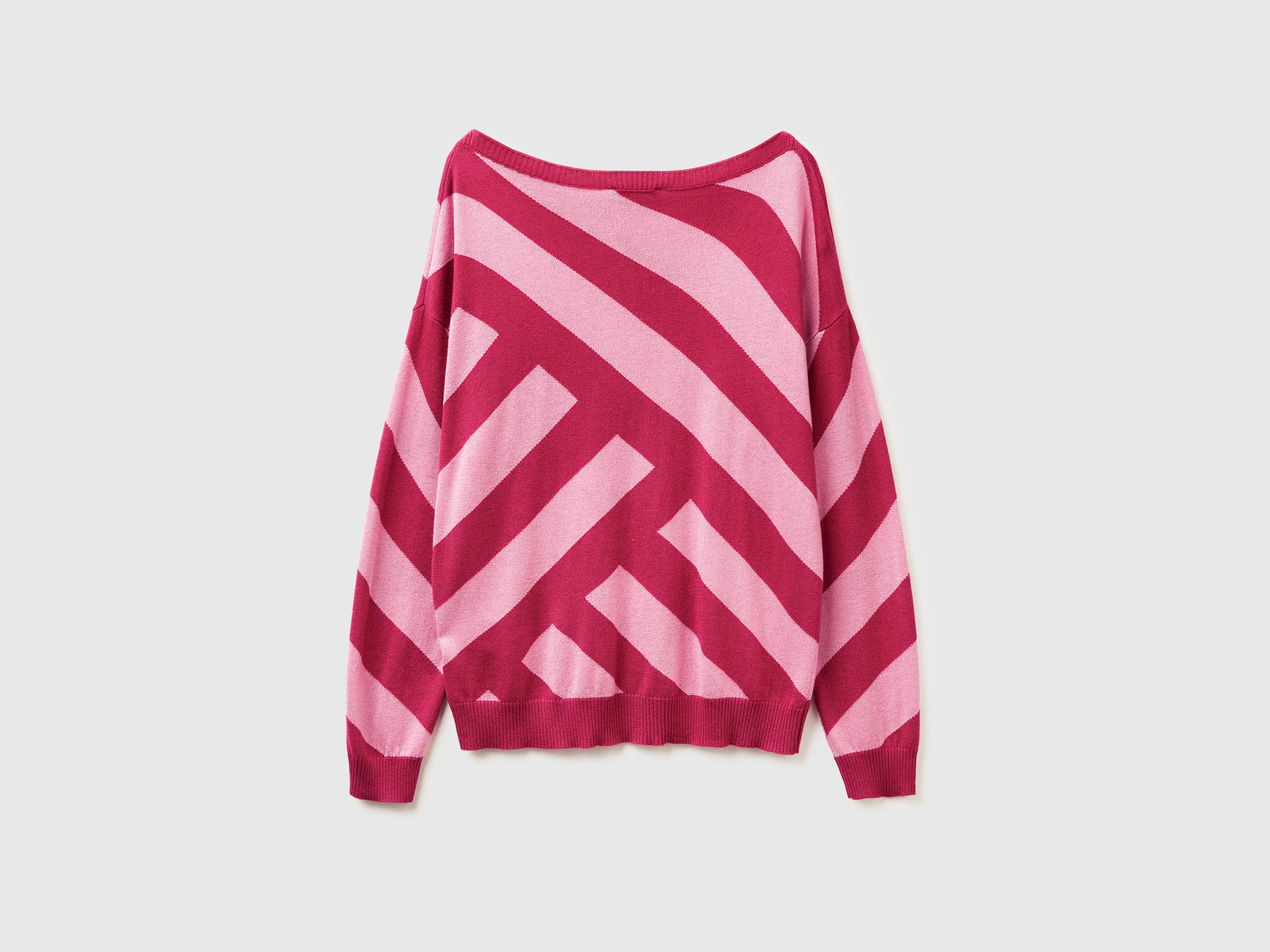 Maglia a righe regimental da donna fragola 2 | Benetton Outlet