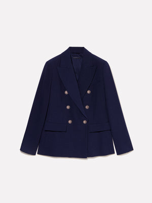 Blazer con bottoni gold