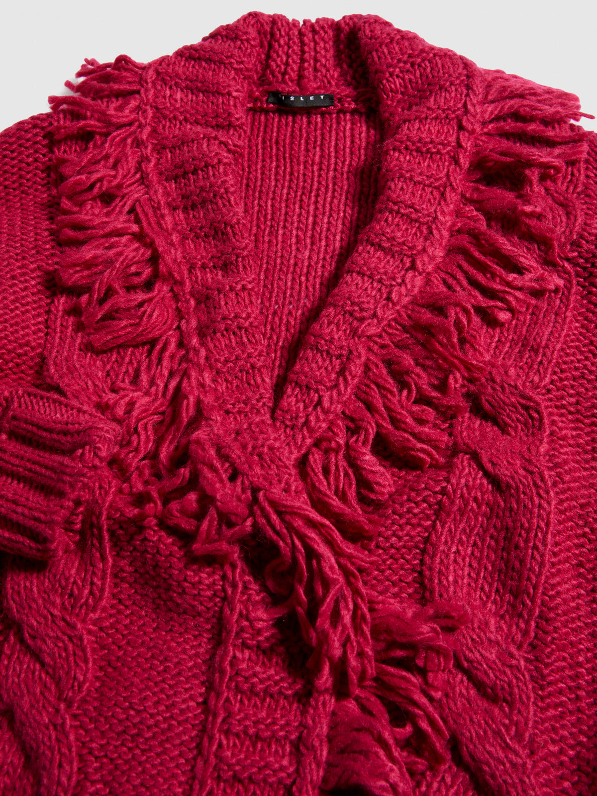 Cardigan con frange