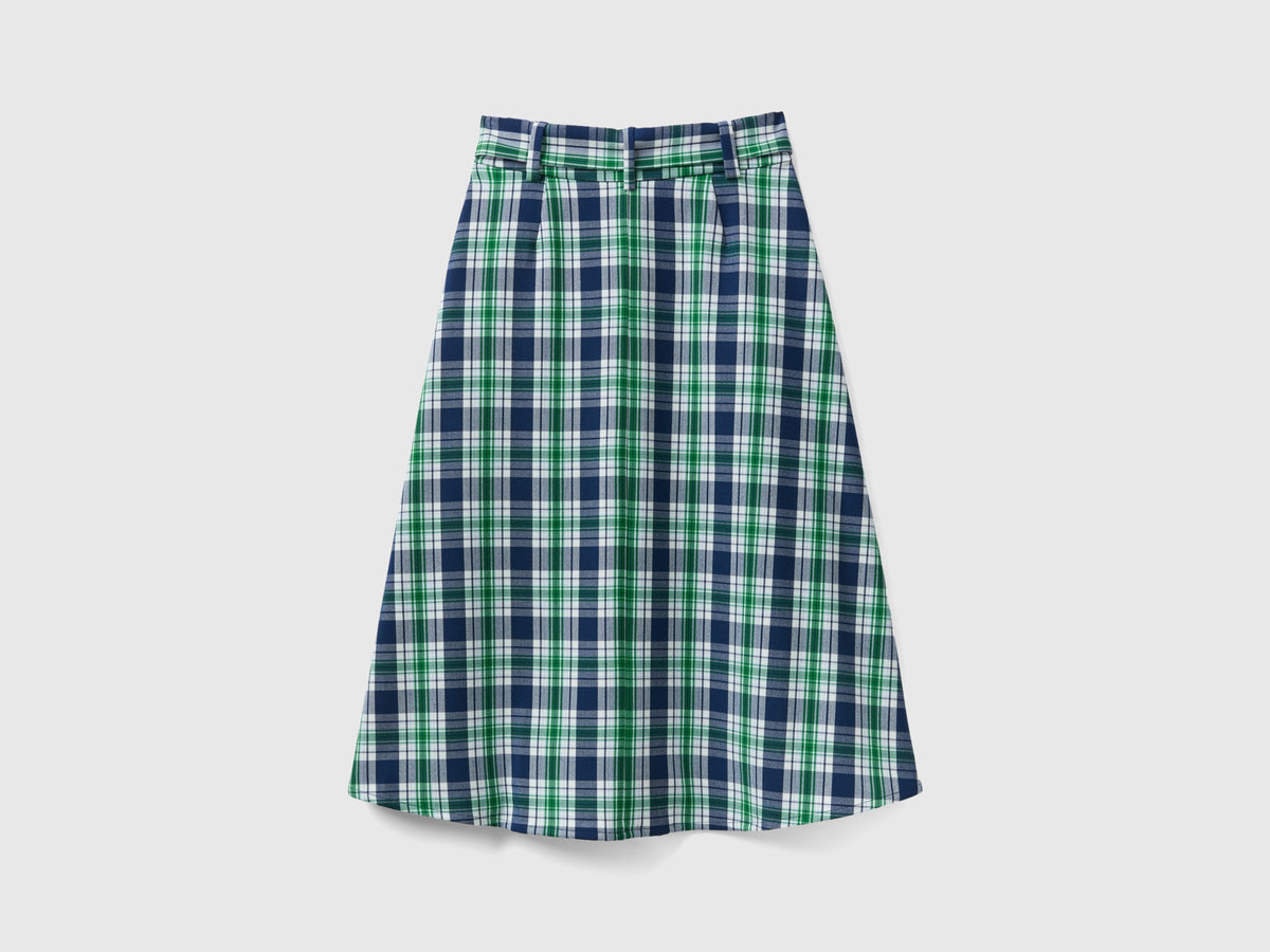 Gonna midi tartan