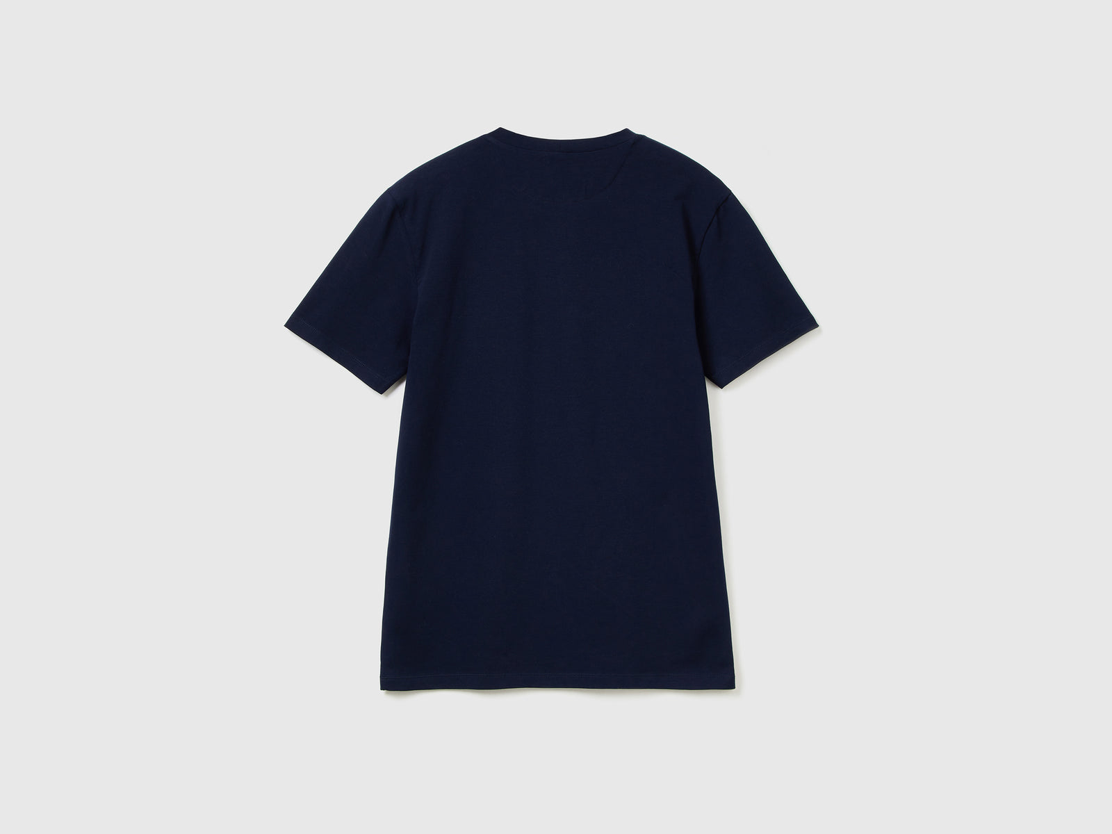 T-shirt slim fit in cotone stretch da uomo blu scuro 2 | Benetton Outlet