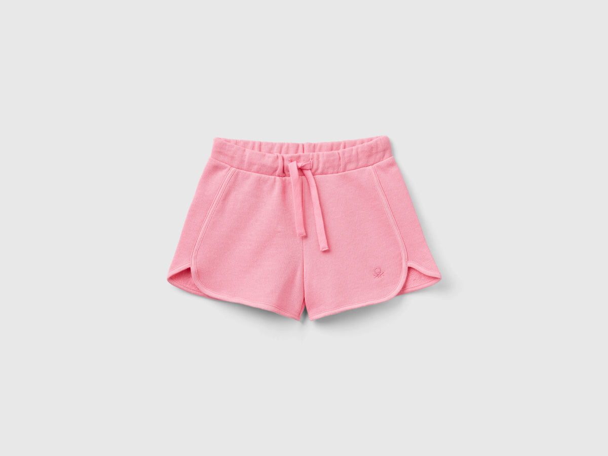 Shorts in felpa 100% cotone bio