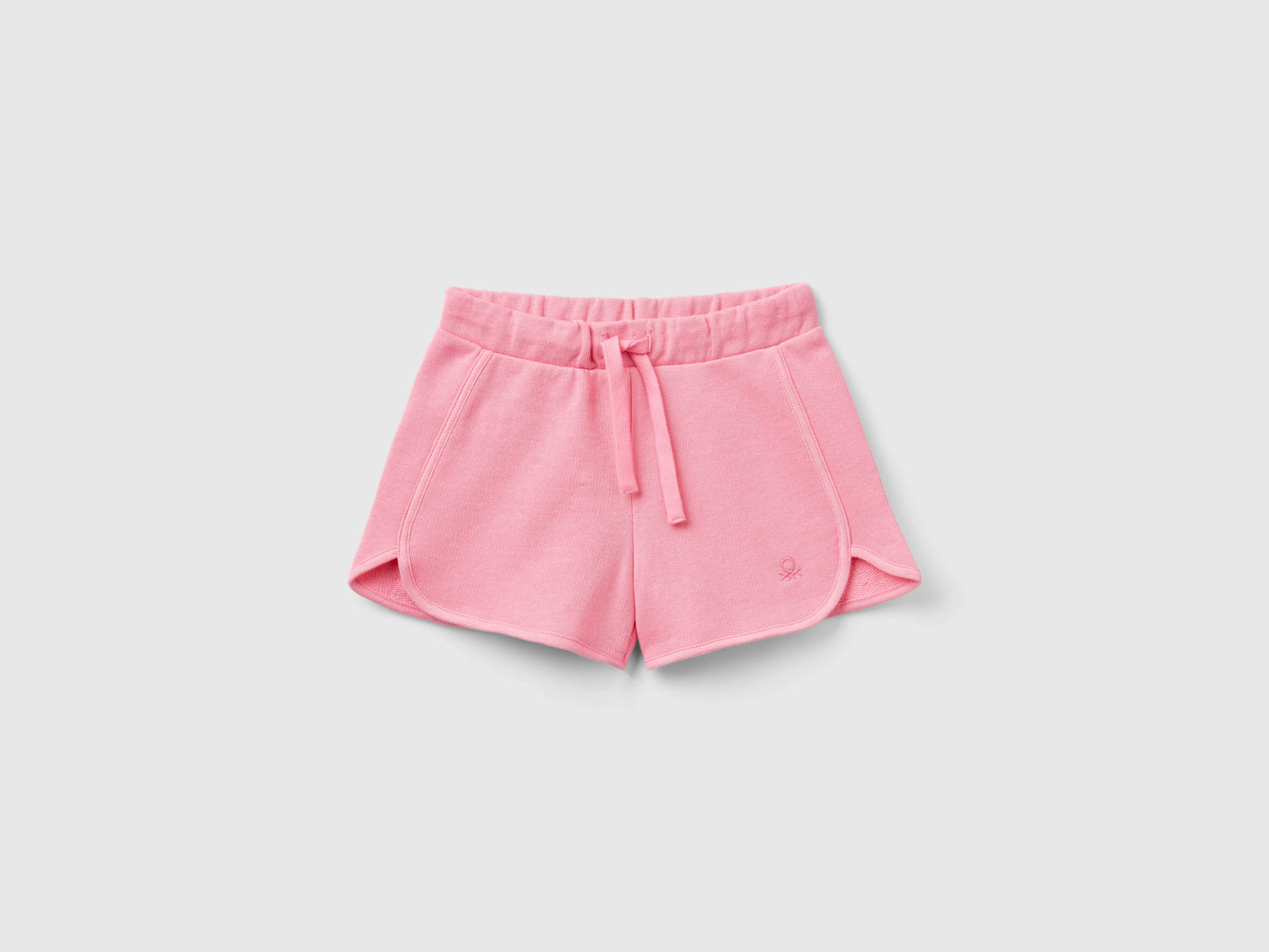 Shorts in felpa 100% cotone bio da bimba rosa | Benetton Outlet