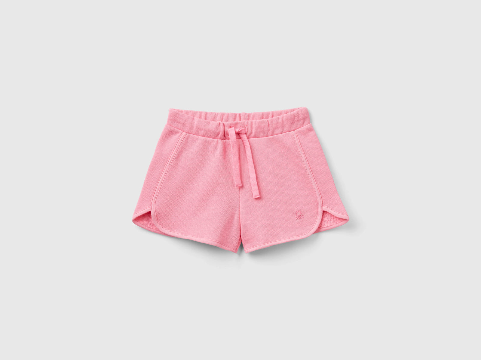 Shorts in felpa 100% cotone bio da bimba rosa | Benetton Outlet