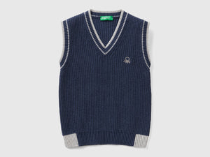 Gilet in misto cotone riciclato