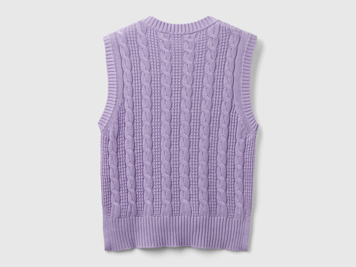Gilet cropped a trecce